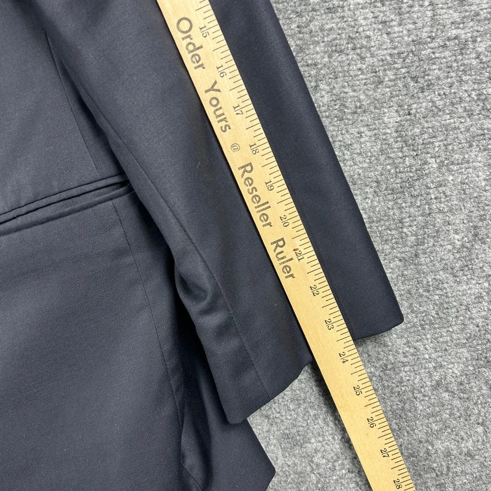 Lauren Ralph Lauren Blazer Mens 42S Navy Blue Wool Gold Crest Button Sport Coat
